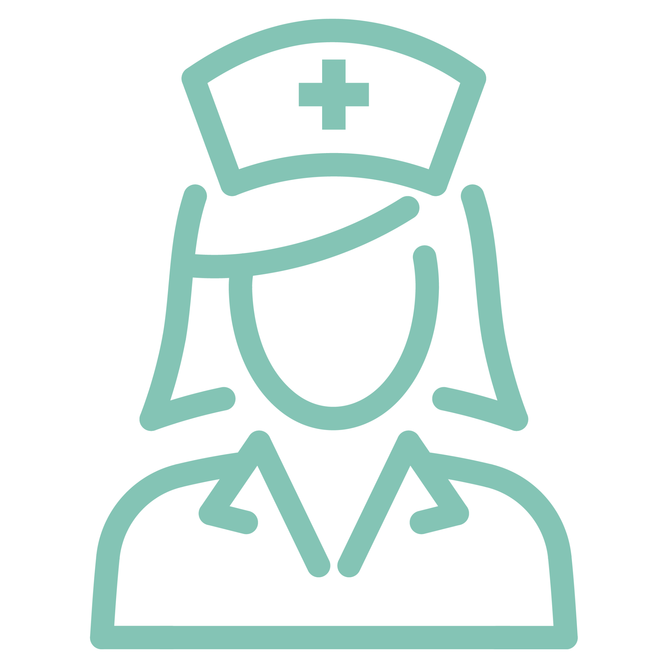 Ikona opieka pielęgniarska.